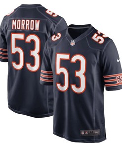 Nicholas Morrow Chicago Bears Game Player Jersey - Navy
