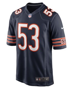 Nicholas Morrow Chicago Bears Game Player Jersey - Navy
