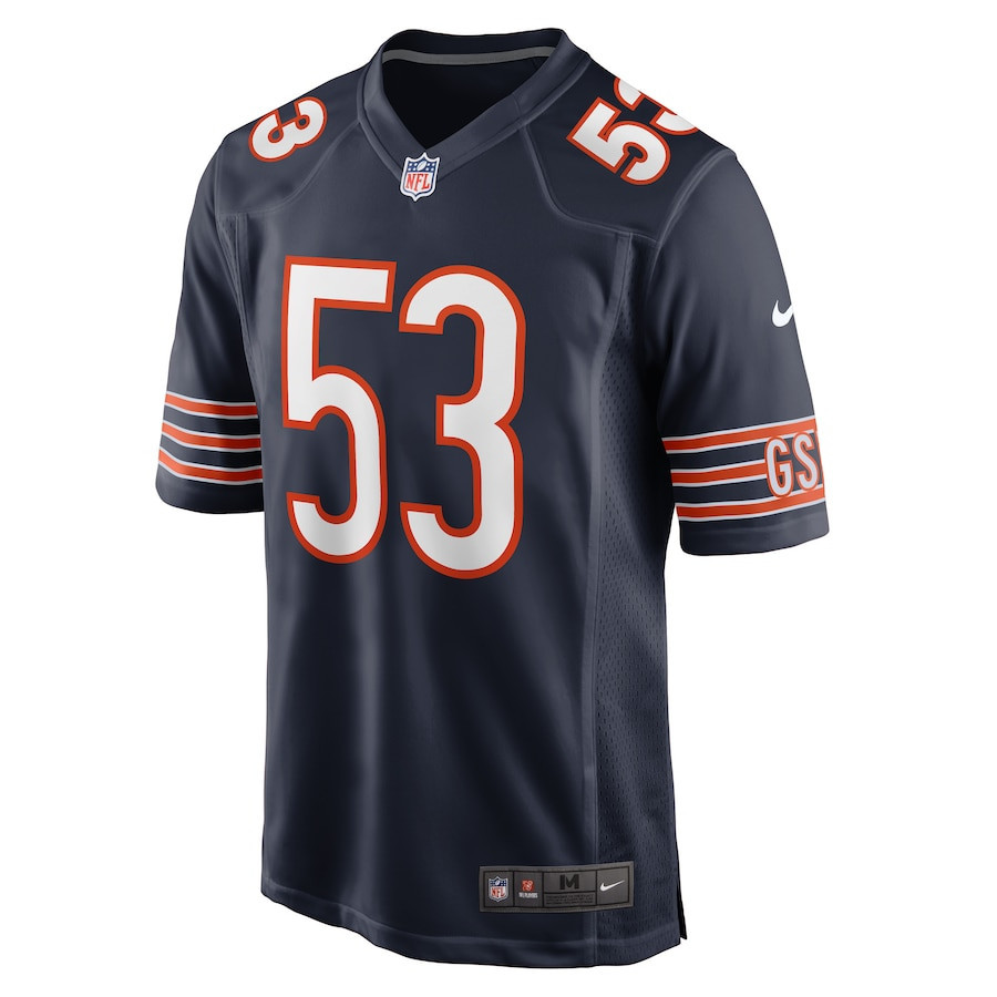 Nicholas Morrow Chicago Bears Game Player Jersey - Navy