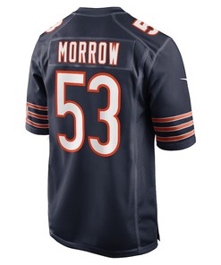 Nicholas Morrow Chicago Bears Game Player Jersey - Navy