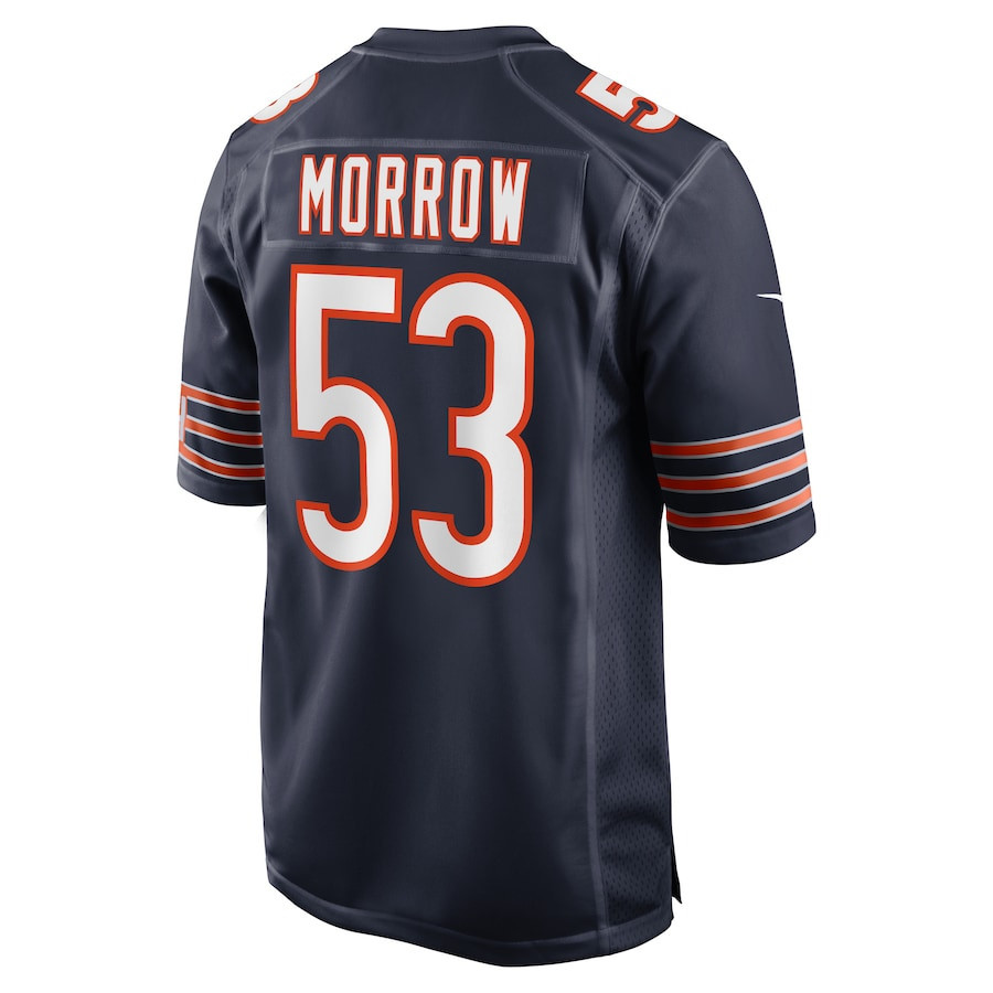 Nicholas Morrow Chicago Bears Game Player Jersey - Navy