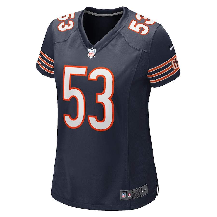 Nicholas Morrow Chicago Bears Women's Game Player Jersey - Navy