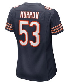 Nicholas Morrow Chicago Bears Women's Game Player Jersey - Navy