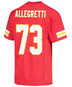 Nick Allegretti 73 Kansas City Chiefs Super Bowl LVII Champions 3 Stars Youth Game Jersey - Red