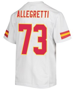 Nick Allegretti 73 Kansas City Chiefs Super Bowl LVII Champions 3 Stars Youth Game Jersey - White