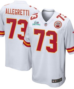 Nick Allegretti 73 Kansas City Chiefs Super Bowl LVII Champions Men Game Jersey - White