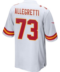 Nick Allegretti 73 Kansas City Chiefs Super Bowl LVII Champions Men Game Jersey - White