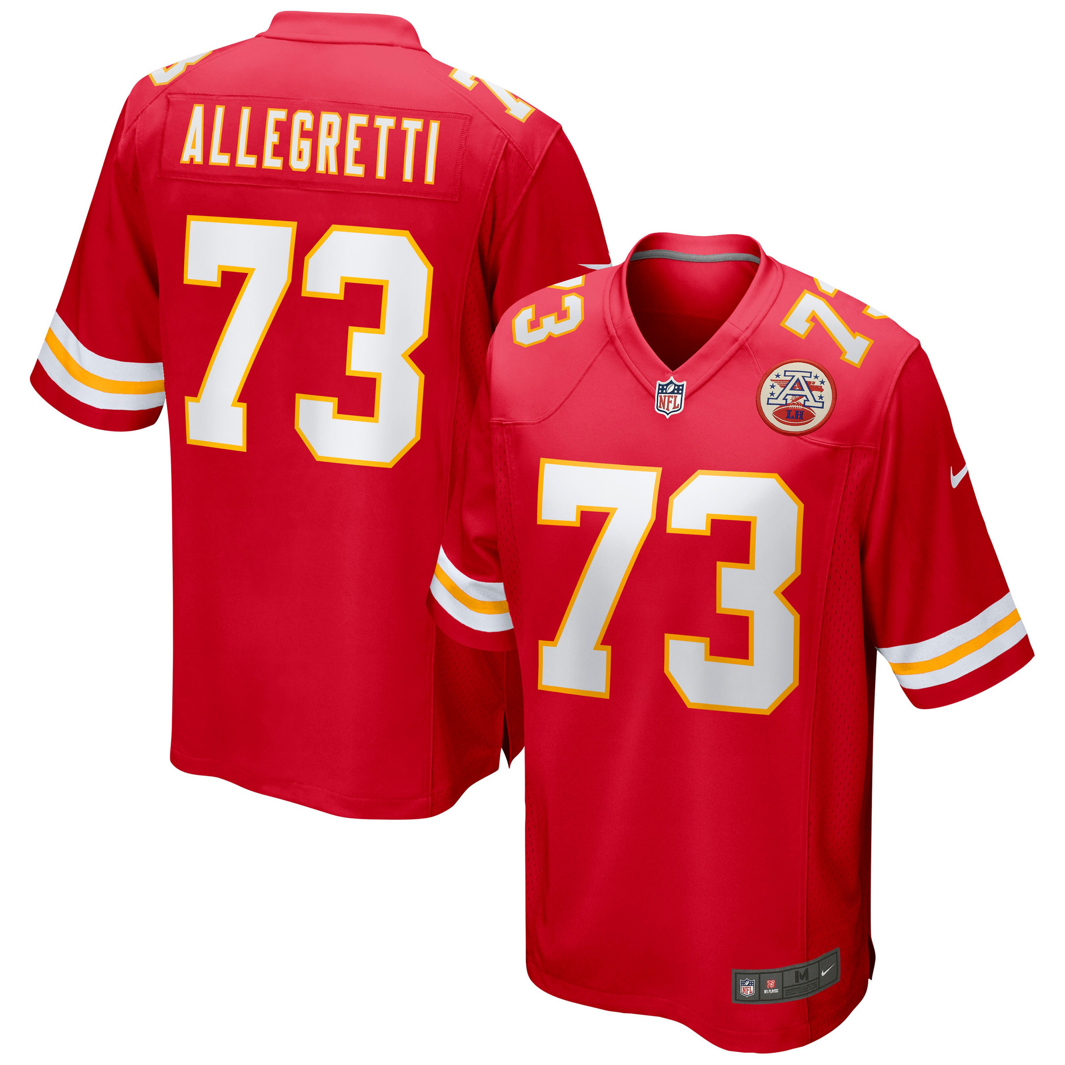 Nick Allegretti Kansas City Chiefs Game Jersey - Red Nfl