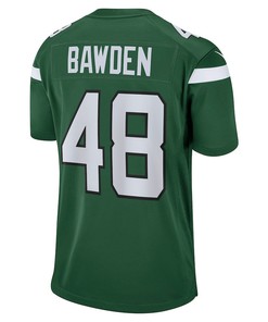 Nick Bawden New York Jets Game Player Jersey - Gotham Green
