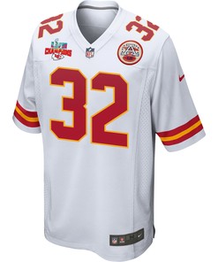 Nick Bolton 32 Kansas City Chiefs Super Bowl LVII Champions 3 Stars Men Game Jersey - White