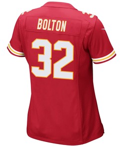 Nick Bolton 32 Kansas City Chiefs Super Bowl LVII Champions 3 Stars Women Game Jersey - Red