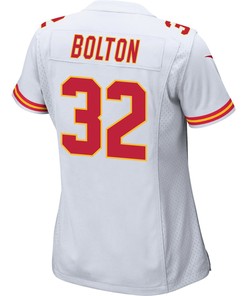 Nick Bolton 32 Kansas City Chiefs Super Bowl LVII Champions 3 Stars Women Game Jersey - White