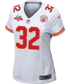 Nick Bolton 32 Kansas City Chiefs Super Bowl LVII Champions 3 Stars Women Game Jersey - White