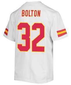 Nick Bolton 32 Kansas City Chiefs Super Bowl LVII Champions 3 Stars Youth Game Jersey - White