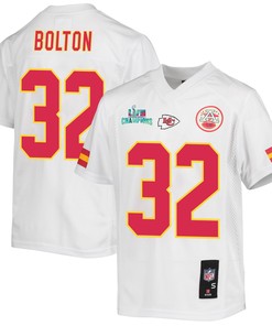Nick Bolton 32 Kansas City Chiefs Super Bowl LVII Champions Youth Game Jersey - White