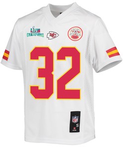 Nick Bolton 32 Kansas City Chiefs Super Bowl LVII Champions Youth Game Jersey - White