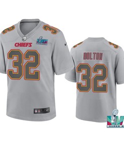 Nick Bolton 32 Kansas City Chiefs Super Bowl LVII Youth Atmosphere Game Jersey - Gray