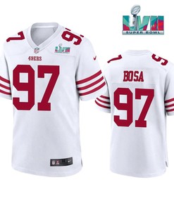 Nick Bosa 97 San Francisco 49Ers Super Bowl LVII Men Game Jersey- White
