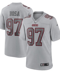 Nick Bosa 97 San Francisco 49ers Men Atmosphere Fashion Game Jersey - Gray