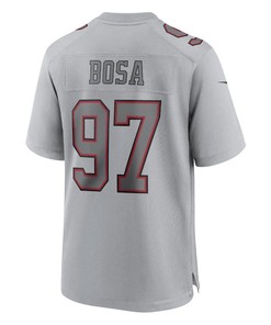 Nick Bosa 97 San Francisco 49ers Men Atmosphere Fashion Game Jersey - Gray