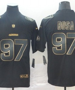 Nick Bosa #97 San Francisco 49ers Nfl Explosion Legendary Gold Black Jersey