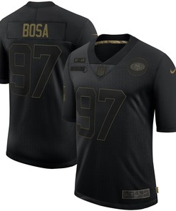 Nick Bosa San Francisco 49ers 2020 Salute To Service Limited Jersey - Black