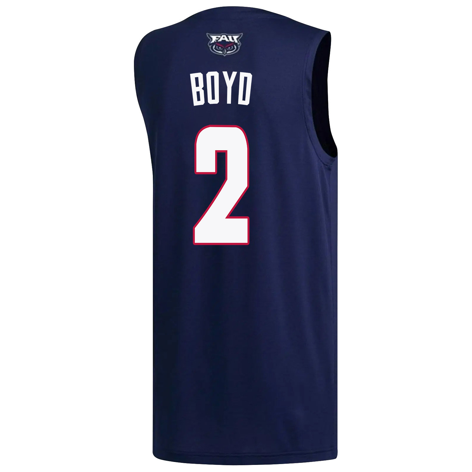 Nick Boyd 2 FAU Owls 2023 March Madness Basketball Men Jersey- Navy