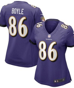 Nick Boyle 86 Baltimore Ravens Women's Game Jersey - Purple
