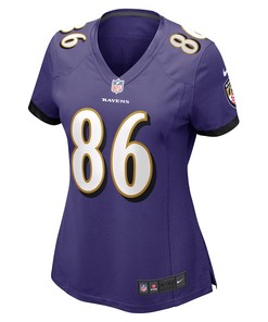 Nick Boyle 86 Baltimore Ravens Women's Game Jersey - Purple