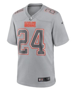 Nick Chubb 24 Cleveland Browns Atmosphere Fashion Game Jersey - Gray