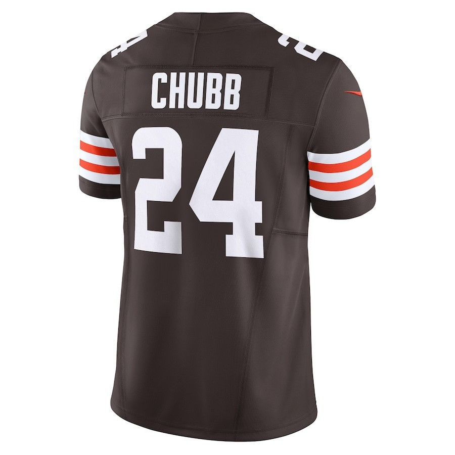 Nick Chubb 24 Cleveland Browns Vapor F.U.S.E. Limited Jersey - Brown