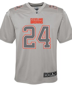 Nick Chubb 24 Cleveland Browns Youth Atmosphere Game Jersey - Gray