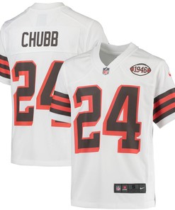 Nick Chubb Cleveland Browns 1946 Collection Alternate Game Jersey - White Nfl
