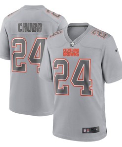 Nick Chubb Cleveland Browns Atmosphere Fashion Game Jersey - Gray