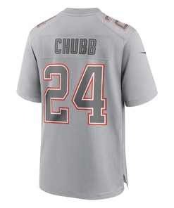 Nick Chubb Cleveland Browns Atmosphere Fashion Game Jersey - Gray