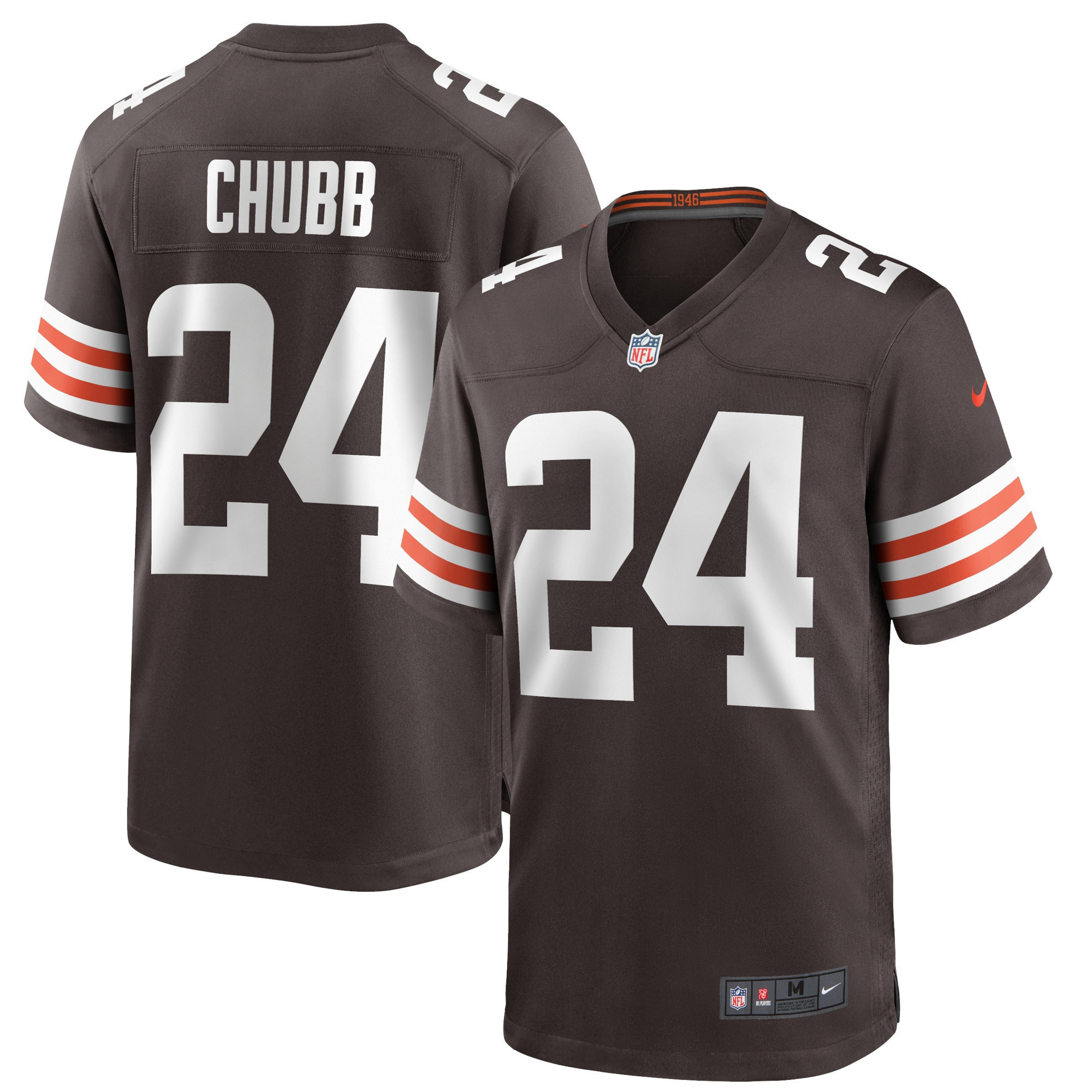 Nick Chubb Cleveland Browns Game Player Jersey - Brown Nfl