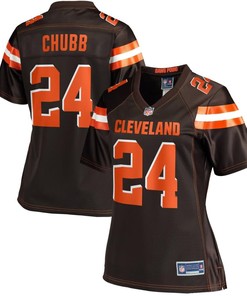Nick Chubb Cleveland Browns Nfl Pro Line Womens Player Jersey - Brown