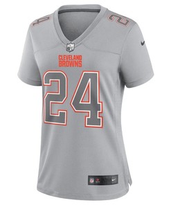Nick Chubb Cleveland Browns Women's Atmosphere Fashion Game Jersey - Gray