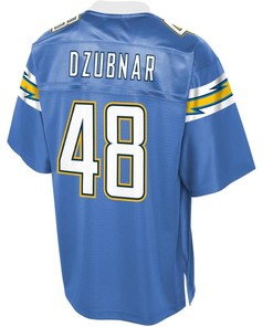 Nick Dzubnar Los Angeles Chargers Nfl Pro Line Alternate Player Jersey - Powder Blue