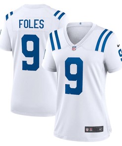 Nick Foles 9 Indianapolis Colts Women's Player Game Jersey - White