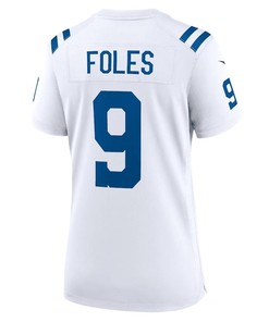 Nick Foles 9 Indianapolis Colts Women's Player Game Jersey - White