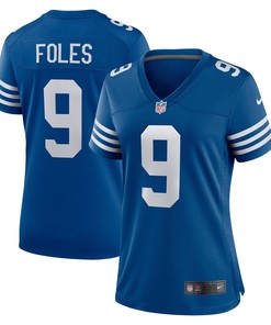 Nick Foles Indianapolis Colts Womens Player Game Jersey - Blue Nfl