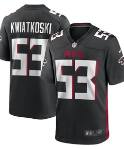 Nick Kwiatkoski Atlanta Falcons Game Player Jersey - Black