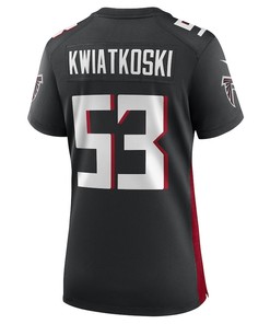 Nick Kwiatkoski Atlanta Falcons Women's Game Player Jersey - Black