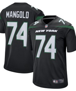 Nick Mangold New York Jets Retired Player Jersey Black Nfl