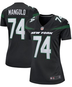 Nick Mangold New York Jets Womens Retired Player Jersey - Black Nfl