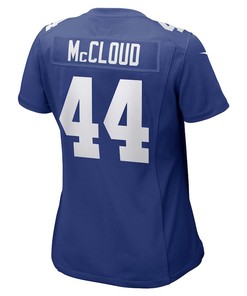Nick McCloud New York Giants Women's Game Player Jersey - Royal