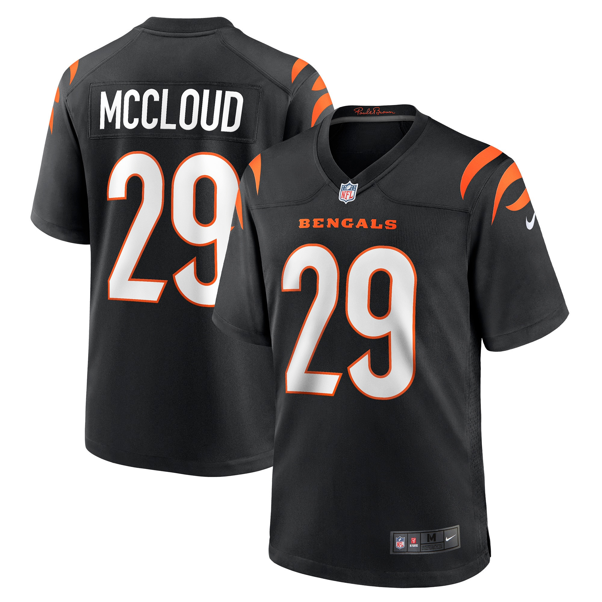 Nick Mccloud Cincinnati Bengals Game Jersey - Black Nfl