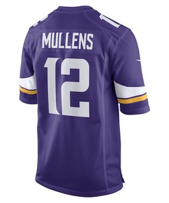 Nick Mullens Minnesota Vikings Game Player Jersey - Purple