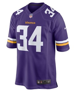 Nick Muse 34 Minnesota Vikings Home Game Player Jersey - Purple